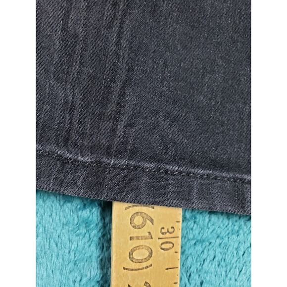 Mossimo Jeans Size 6 Womens Black Stretch Pants Dark Wash Mid Rise Straight - Picture 7 of 11